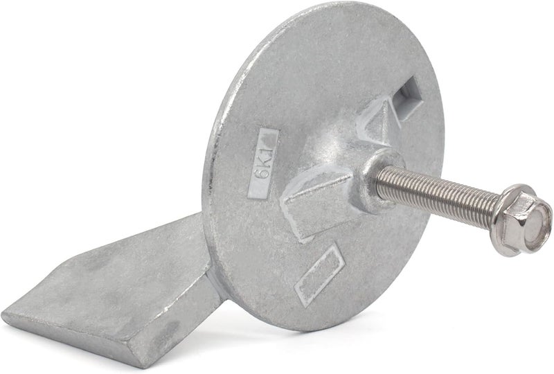 QUICKMARINE 6K1-45371-01 Boat Motor Trim Tab Anode with Bolt for Yamaha 150 200 HP Outboard Models replaces 6K1-45371-02 GLM 12843 Marine Engine - Image 3